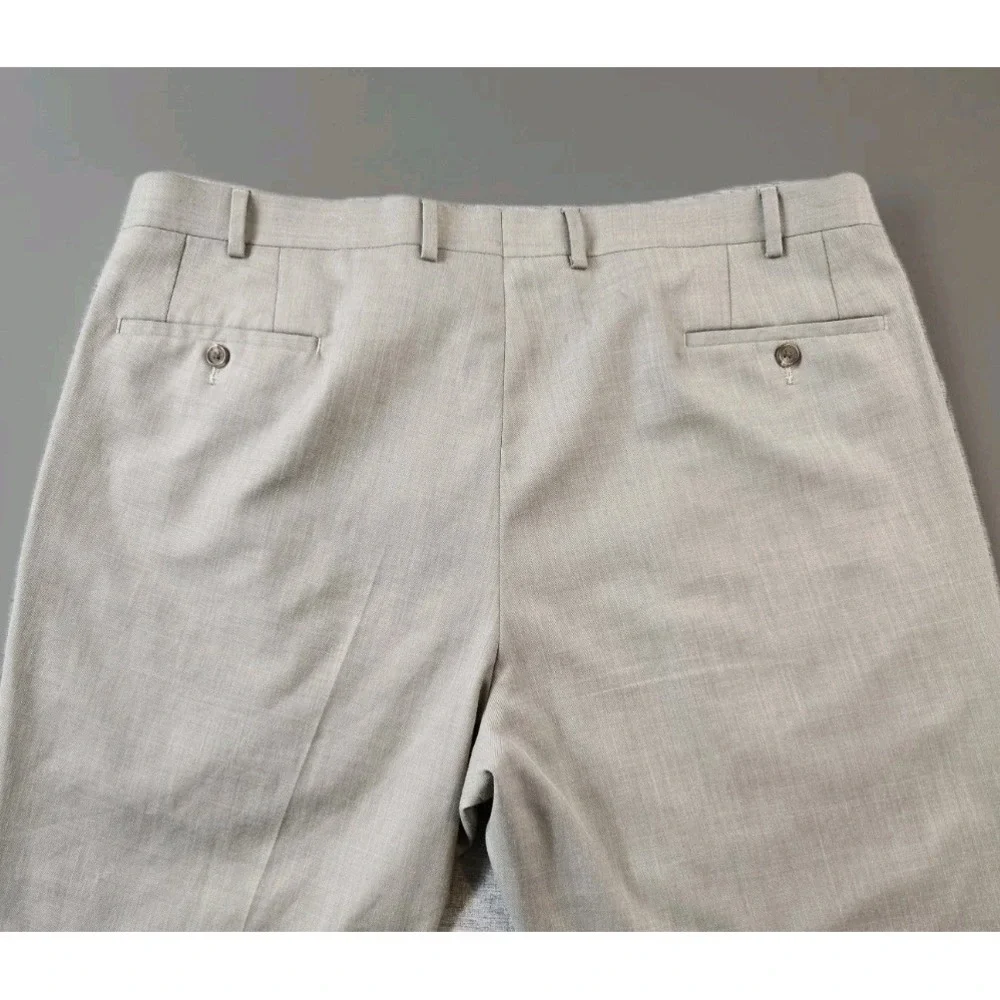 Lauren  by Ralph Lauren Men's Pleated Dress Pants Cuff Hem Lightweight 40